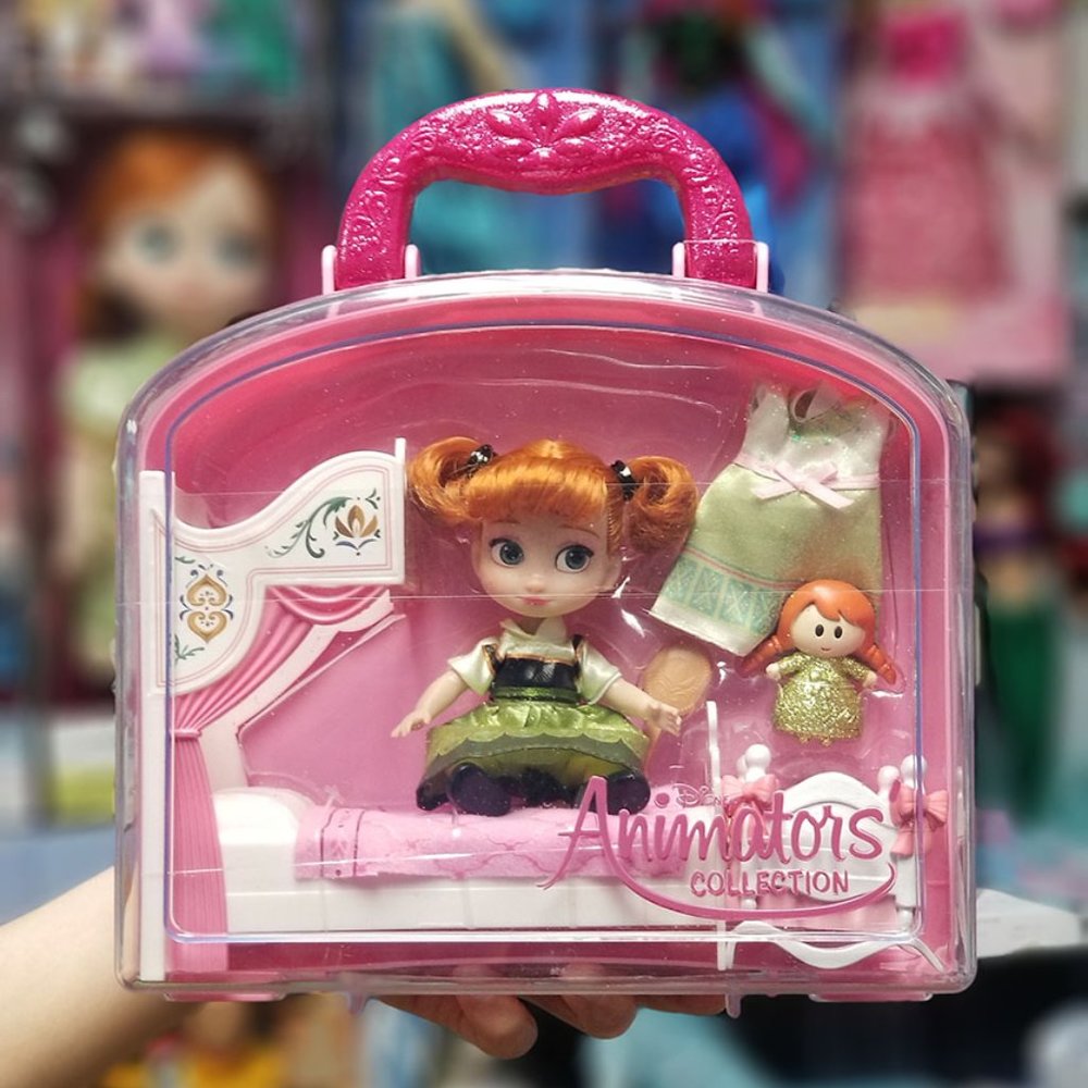 Authentic Disney Store Frozen 2 Anna Animator's Collection Mini Doll Pla…